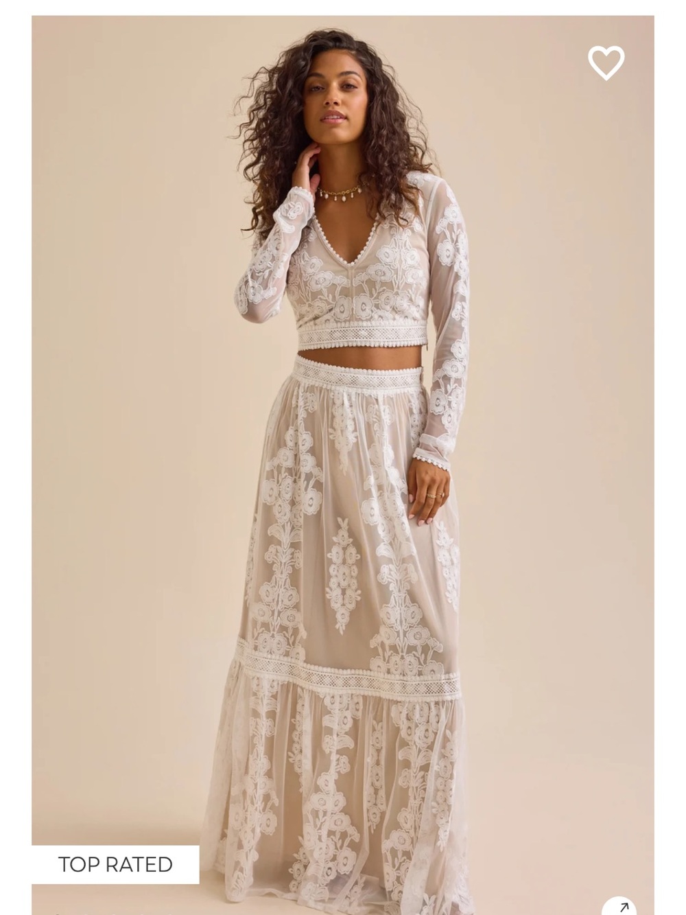 Arissa Floral Embroidered Maxi Skirt